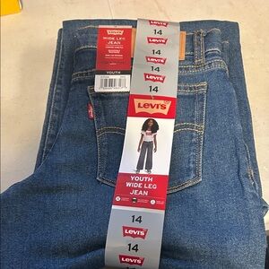 Levi's Youth Blue Wide Leg Jeans